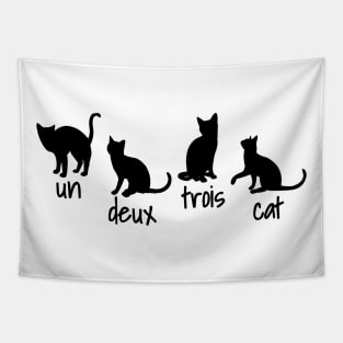 Un Deux Trois Cat Tapestry