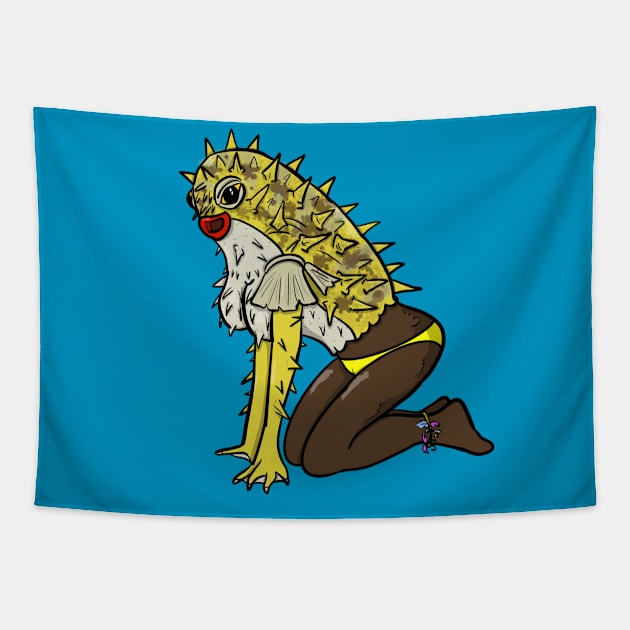 Wrong Half Puffer Tapestry by GeekVisionProductions