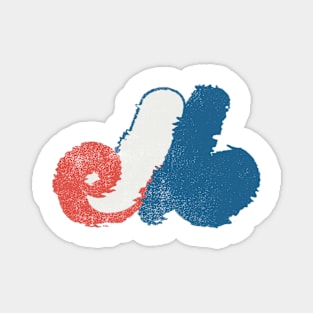 Montreal Expos Distressed Magnet