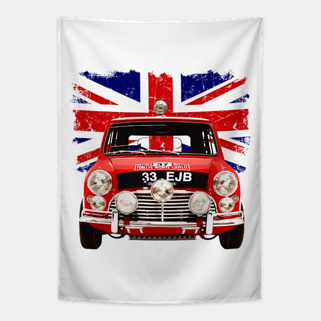 1964 Mini Cooper 'S' Monte Carlo Rally Winner Tapestry by Artizan