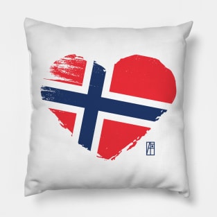 I love my country. I love Norway. I am a patriot. In my heart, there is always the flag of Norway. Pillow