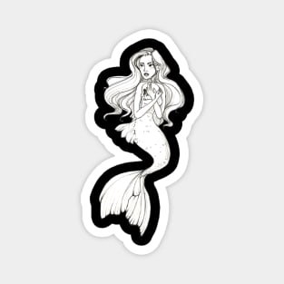 Siren with a skull Magnet