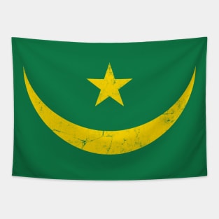 Mauritania / Vintage Look African Pride Flag Design Tapestry