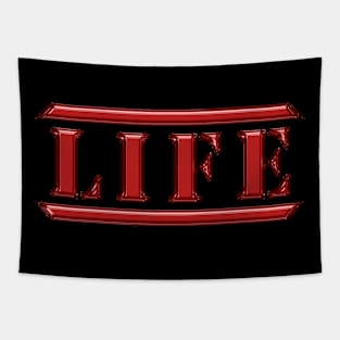 Life Red Tapestry