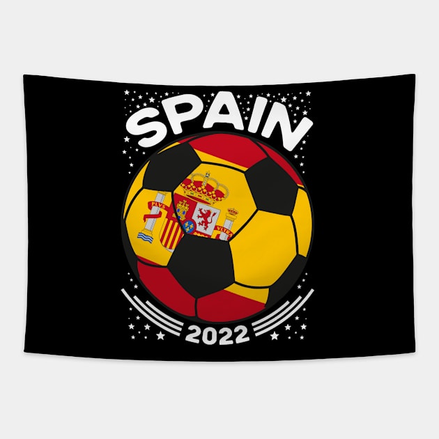 Spain Flag Soccer Football Team Tapestry by mcoshop