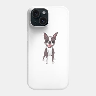 Smiling dog Boston Terrier Phone Case