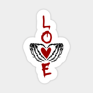 Love Skeleton Hands - Valentine and Romance Magnet