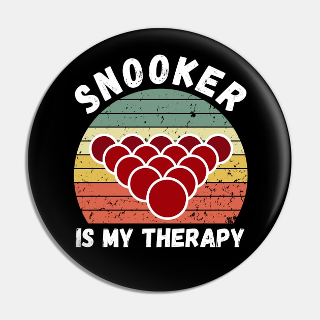 Snooker Is My Therapy Pin by footballomatic