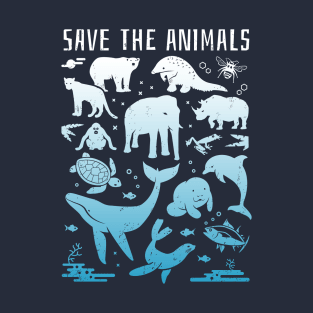 Rare Animals of the World - Save The Animals T-Shirt