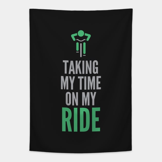 Taking My Time on My Ride Tapestry by creativecurly