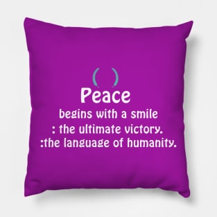 Peace-themed design Pillow