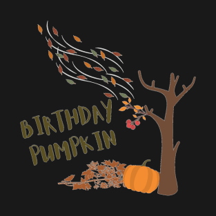 Birthday Pumpkin October Birthday Libra Scorpio T-Shirt