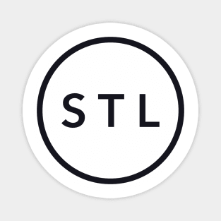 St. Louis STL Circle Magnet