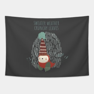 Sweater weather crunchy leaves Tapestry