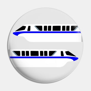 Minimal Monorail Blue Pin