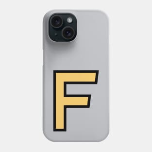 Funky Yellow Letter F Phone Case