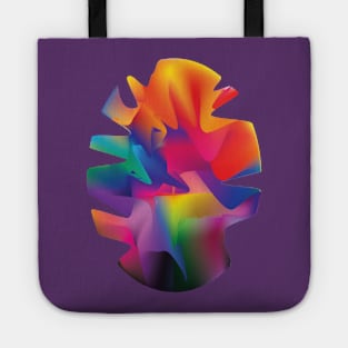 Rainbow Gradient Scrambled Egg Tote