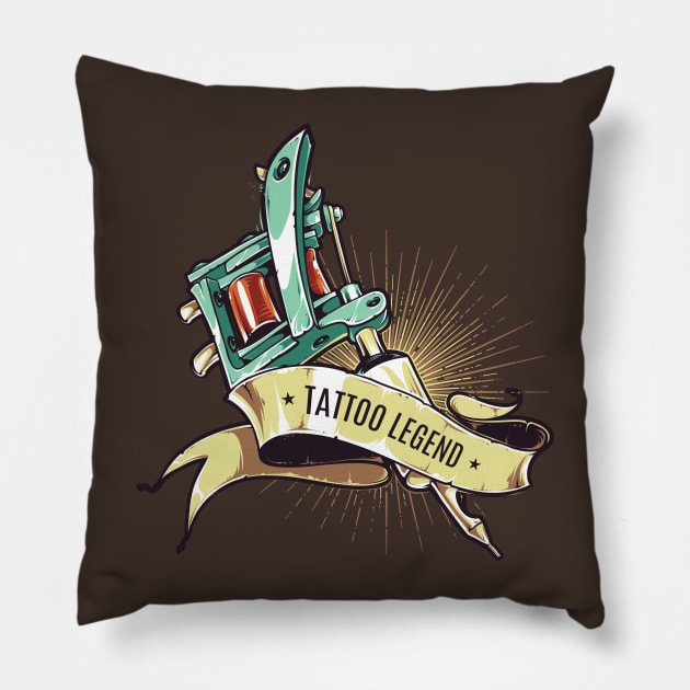 Tattoo Legend Pillow by TomCage