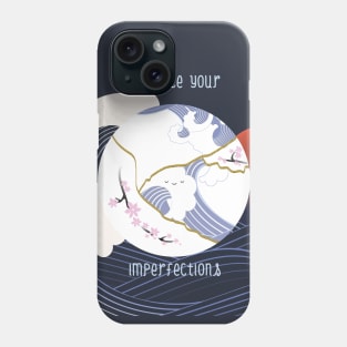 Kintsugi Moon Kanagawa Wave Phone Case