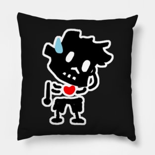 embarrassed zombie boy Pillow