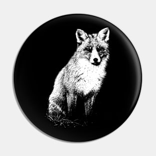 Fox pop art Pin