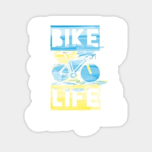 Retro bike graphic life Magnet