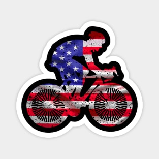 'Extreme Biking USA Flag' Awesome Bike Gift Magnet