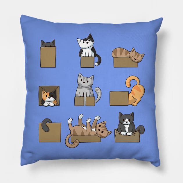 Little boxes Pillow by Doodlecats 