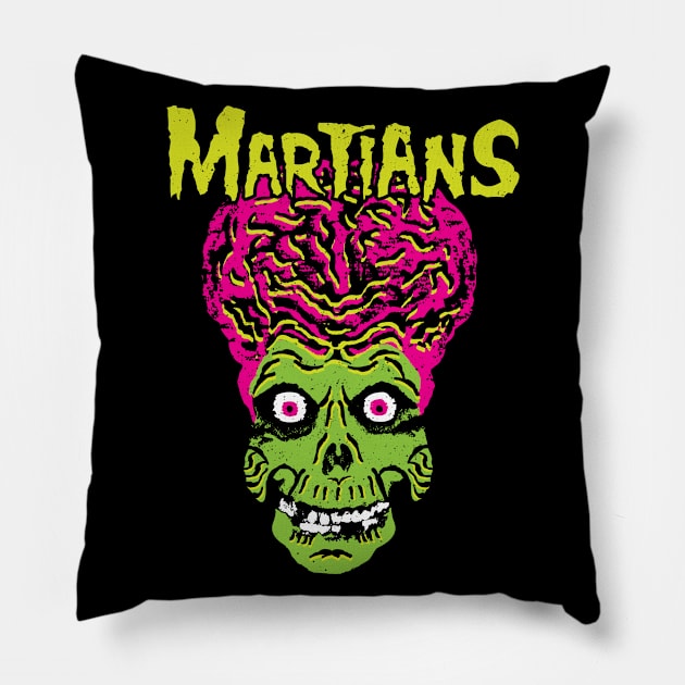 Martians Pillow by Daletheskater