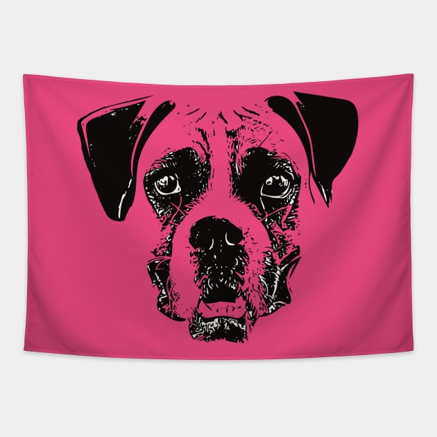 Boxer Dog - Boxer Christmas Gifts Tapestry by DoggyStyles