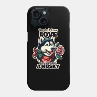 Husky Valentine's day Phone Case