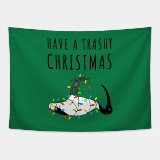 Have A Trashy Christmas Bin Chicken Tapestry