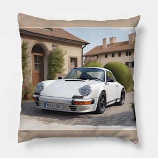 Porsche 911 in an Italian ambience Pillow