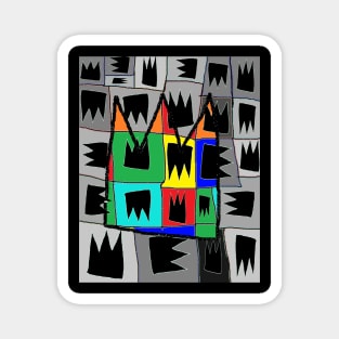 Crown Graffiti Pop Art Magnet