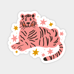 Cute pink tiger Magnet