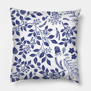 Indigo Vines Pillow