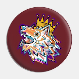 COLOURFUL QUEEN WOLF PURPLE Pin