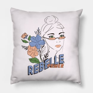 Rebelle power feminist Pillow