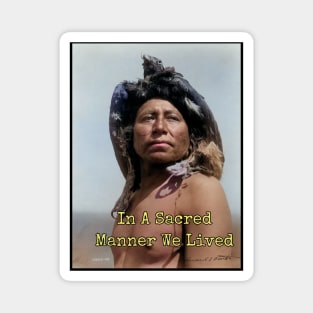 Edward Curtis Native American Photo, In Beauty, Magnet