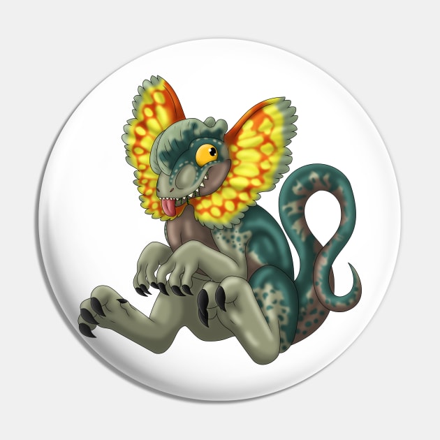 Dilophosaurus: Mossy Pin by spyroid101