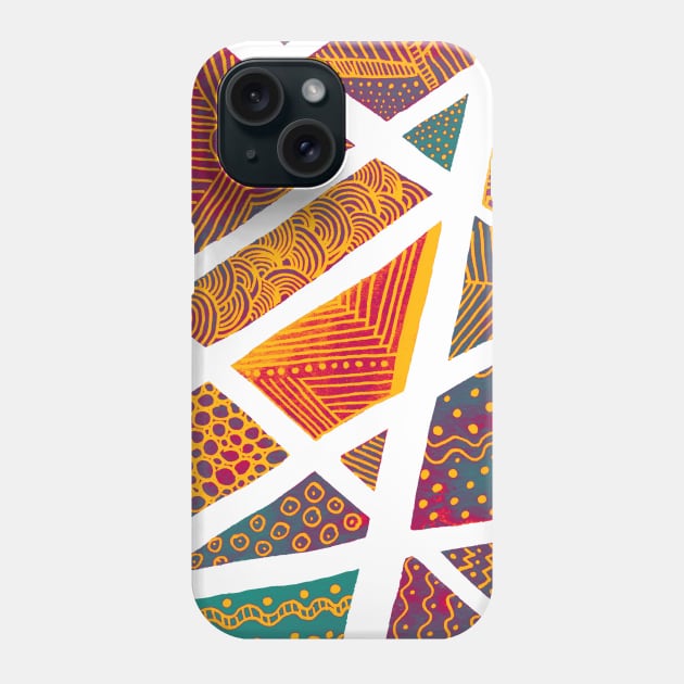 Geometric doodles - moroccan palette Phone Case by wackapacka