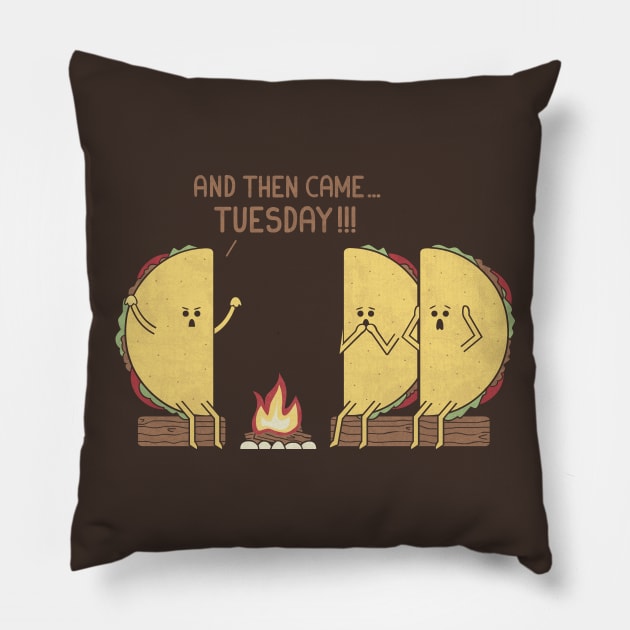 Tuesday Pillow by HandsOffMyDinosaur