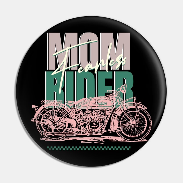 MOM RIDER Pin by Cheersshirts