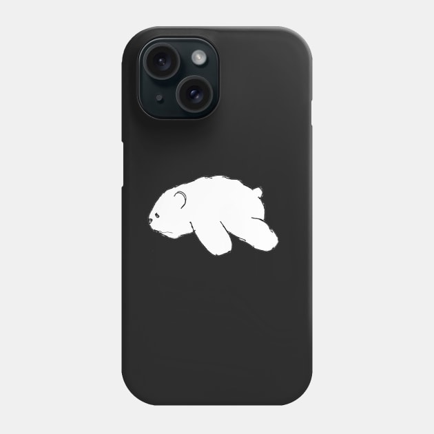 Walking Smiley Bear Sketch Phone Case by SmileyBearArt