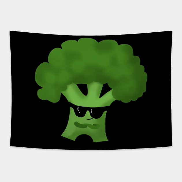 Cool broccoli Tapestry by WordsGames