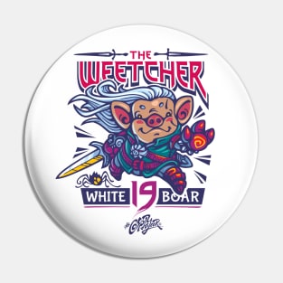 The Weetcher: White Boar Pin