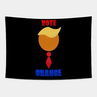 Vote Orange: Trump Hair and Tie Design Tapestry