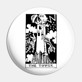 Tarot Card - Tower Pin