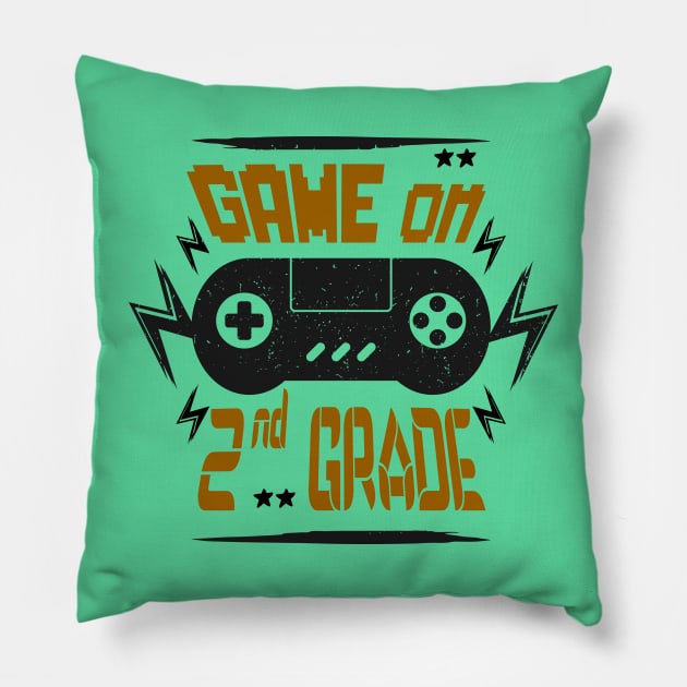 Game on 2nd grade Pillow by Top Art