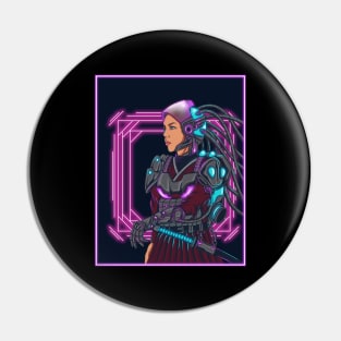 cyberpunk samurai woman Pin